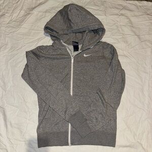Grey Nike zip up